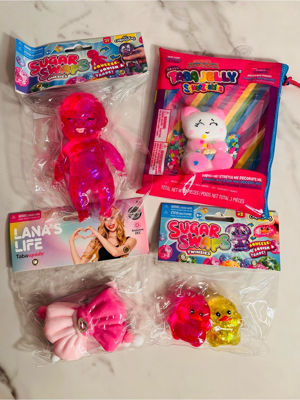 Sugar Swaps Onesies Baby and Twinsies Chicks, Taba Jelly Cat, Lana’s Life Bow